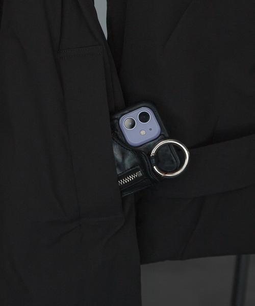 Ezick（エジック）の「Multi-use パディングロングコート（その他アウター・レディース・アイボリー/チャコールグレー・FREE）」の11枚目の写真