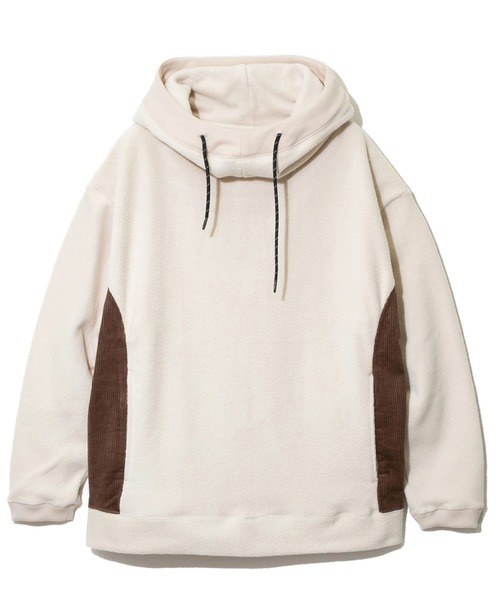 go slow caravan(ゴースローキャラバン)の「COBMASTER/コブマスター ソフトタッチ起毛 チューブフーディ(パーカー・メンズ・グリーン系その他/チャコールグレー/ライトベージュ・MEDIUM/LARGE/X-LARGE)」の2枚目の写真