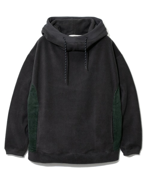 go slow caravan(ゴースローキャラバン)の「COBMASTER/コブマスター ソフトタッチ起毛 チューブフーディ(パーカー・メンズ・グリーン系その他/チャコールグレー/ライトベージュ・MEDIUM/LARGE/X-LARGE)」の1枚目の写真