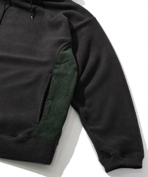 go slow caravan(ゴースローキャラバン)の「COBMASTER/コブマスター ソフトタッチ起毛 チューブフーディ(パーカー・メンズ・グリーン系その他/チャコールグレー/ライトベージュ・MEDIUM/LARGE/X-LARGE)」の6枚目の写真