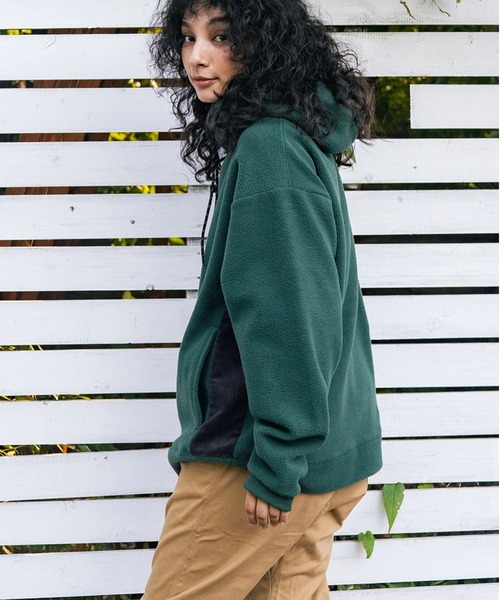 go slow caravan(ゴースローキャラバン)の「COBMASTER/コブマスター ソフトタッチ起毛 チューブフーディ(パーカー・メンズ・グリーン系その他/チャコールグレー/ライトベージュ・MEDIUM/LARGE/X-LARGE)」の14枚目の写真