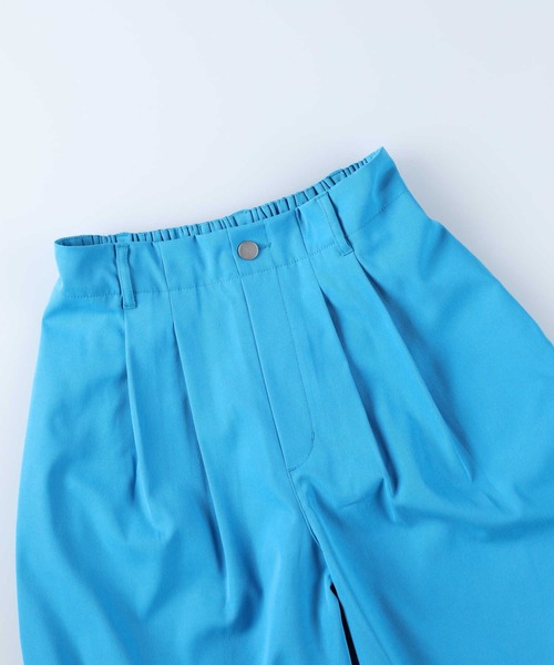 HONEYSUCKLE ROSE（ハニーサックルローズ）の「【HONEYSUCKLE ROSE】カラータックテーパードパンツ（スラックス・レディース・ブラック/ブルー/グレー/グリーン/オレンジ・L/M）」の11枚目の写真