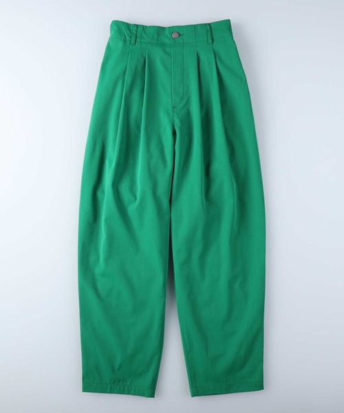 HONEYSUCKLE ROSE（ハニーサックルローズ）の「【HONEYSUCKLE ROSE】カラータックテーパードパンツ（スラックス・レディース・ブラック/ブルー/グレー/グリーン/オレンジ・L/M）」の17枚目の写真