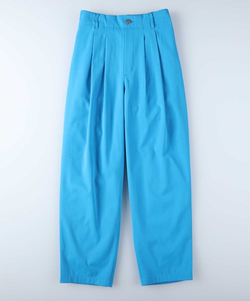 HONEYSUCKLE ROSE（ハニーサックルローズ）の「【HONEYSUCKLE ROSE】カラータックテーパードパンツ（スラックス・レディース・ブラック/ブルー/グレー/グリーン/オレンジ・L/M）」の16枚目の写真