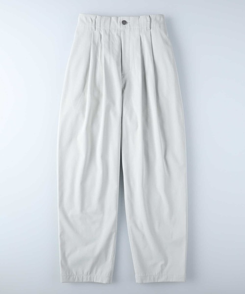 HONEYSUCKLE ROSE（ハニーサックルローズ）の「【HONEYSUCKLE ROSE】カラータックテーパードパンツ（スラックス・レディース・ブラック/ブルー/グレー/グリーン/オレンジ・L/M）」の18枚目の写真