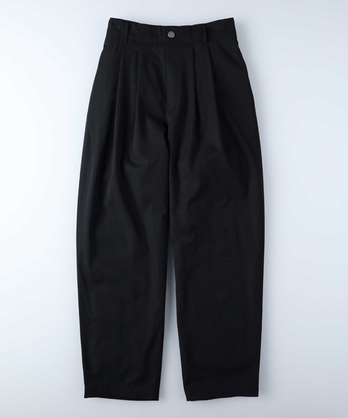 HONEYSUCKLE ROSE（ハニーサックルローズ）の「【HONEYSUCKLE ROSE】カラータックテーパードパンツ（スラックス・レディース・ブラック/ブルー/グレー/グリーン/オレンジ・L/M）」の19枚目の写真