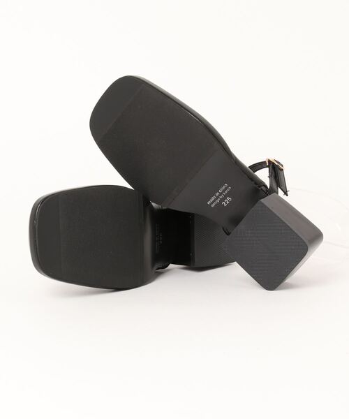 Burner(バーナー)の「【OKUOKU 0909】チャンキーヒール スクエアトゥ サンダル oku-shoes-678606310165-39(サンダル・レディース・D/B/C/A・36/39/37/35/38)」の5枚目の写真
