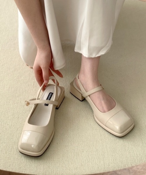 Burner(バーナー)の「【OKUOKU 0909】チャンキーヒール スクエアトゥ サンダル oku-shoes-678606310165-39(サンダル・レディース・D/B/C/A・36/39/37/35/38)」の3枚目の写真