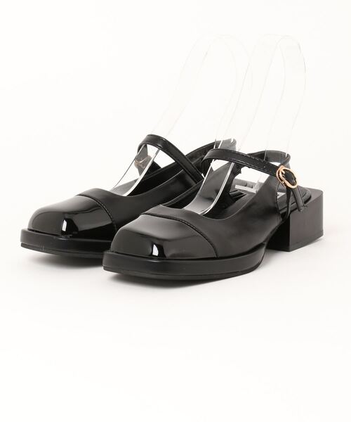 Burner(バーナー)の「【OKUOKU 0909】チャンキーヒール スクエアトゥ サンダル oku-shoes-678606310165-39(サンダル・レディース・D/B/C/A・36/39/37/35/38)」の8枚目の写真