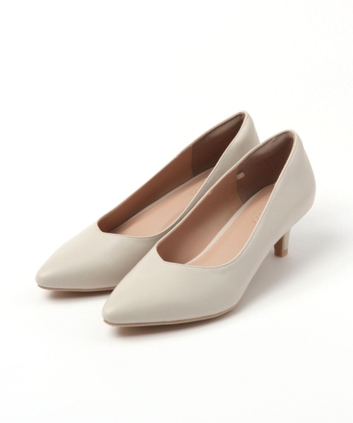 GLOBAL WORK（グローバルワーク）の「らくっション撥水ヒールパンプス/172715（パンプス・レディース・ベージュ/ネイビー/ブラック/ブラック系その他/シルバー/オフホワイト・SMALL/MEDIUM/LARGE/X-LARGE）」の2枚目の写真