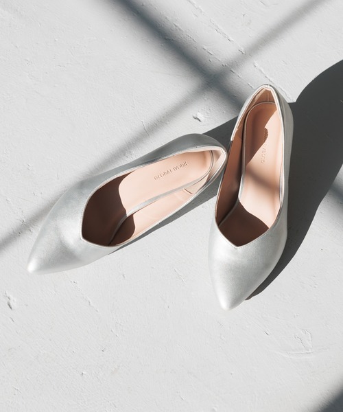 GLOBAL WORK（グローバルワーク）の「らくっション撥水ヒールパンプス/172715（パンプス・レディース・ベージュ/ネイビー/ブラック/ブラック系その他/シルバー/オフホワイト・SMALL/MEDIUM/LARGE/X-LARGE）」の6枚目の写真