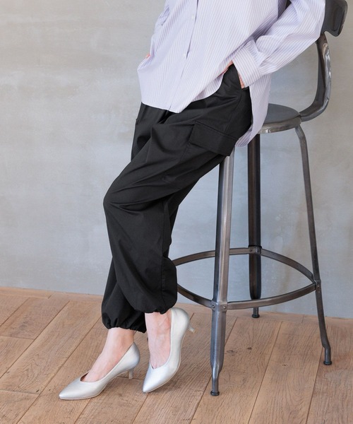 GLOBAL WORK（グローバルワーク）の「らくっション撥水ヒールパンプス/172715（パンプス・レディース・ベージュ/ネイビー/ブラック/ブラック系その他/シルバー/オフホワイト・SMALL/MEDIUM/LARGE/X-LARGE）」の7枚目の写真