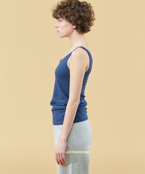 GALERIE VIE（ギャルリー ヴィー）の「スビンコットン タンクトップ（タンクトップ・レディース・シャーベット/ダークブルー/カーキ・FREE）」の4枚目の写真