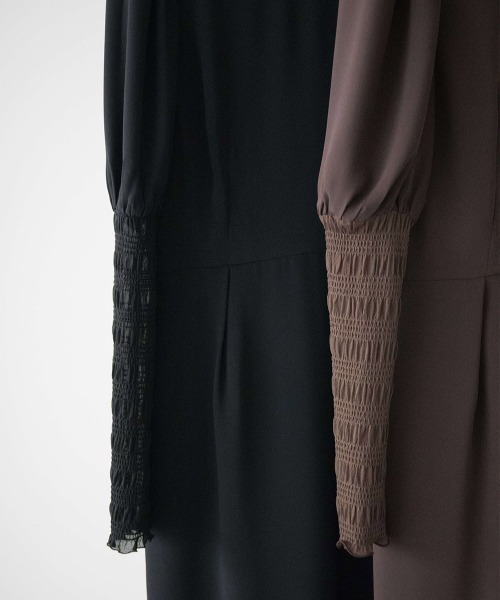 kaene（カエン）の「ニットレースコンビドレス（ドレス・レディース・ブラック/ブラウン・36/38）」の19枚目の写真