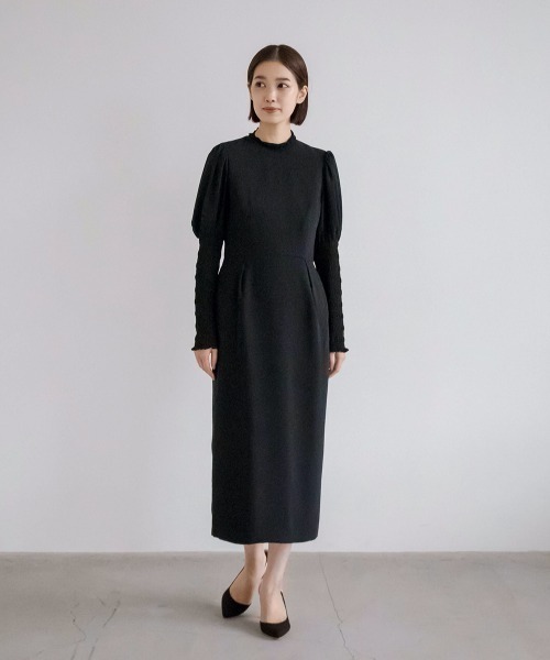 kaene（カエン）の「ニットレースコンビドレス（ドレス・レディース・ブラック/ブラウン・36/38）」の15枚目の写真