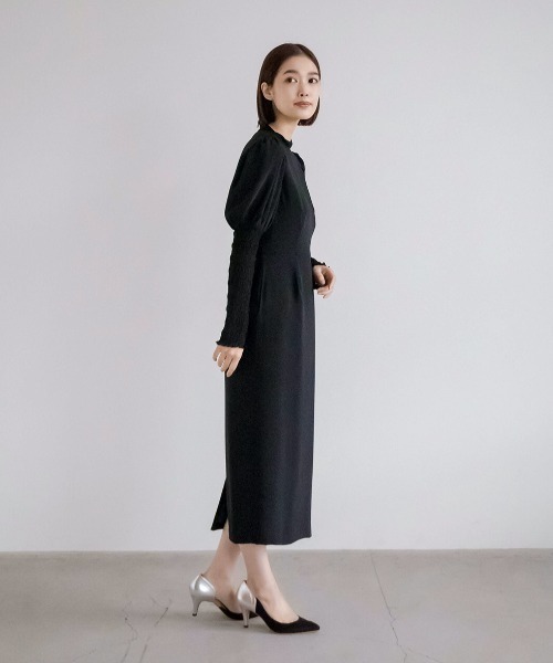 kaene（カエン）の「ニットレースコンビドレス（ドレス・レディース・ブラック/ブラウン・36/38）」の18枚目の写真