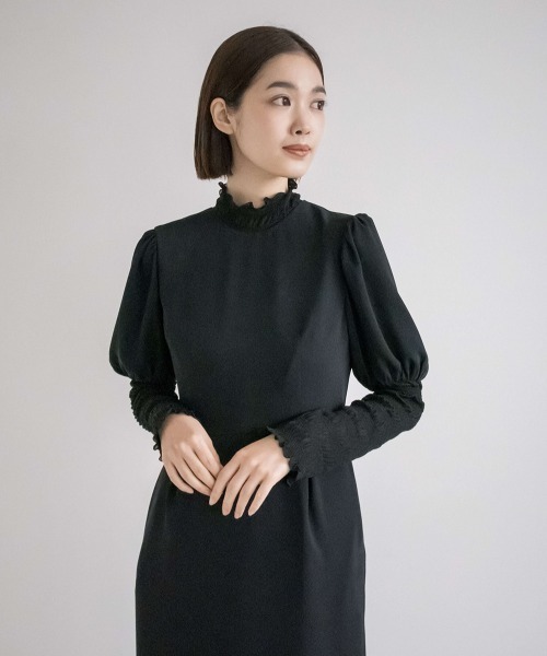 kaene（カエン）の「ニットレースコンビドレス（ドレス・レディース・ブラック/ブラウン・36/38）」の14枚目の写真