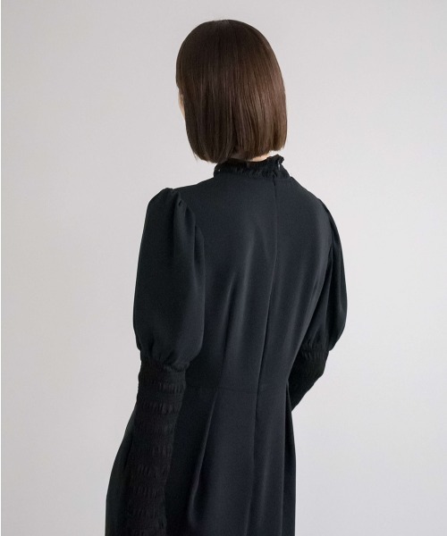 kaene（カエン）の「ニットレースコンビドレス（ドレス・レディース・ブラック/ブラウン・36/38）」の10枚目の写真