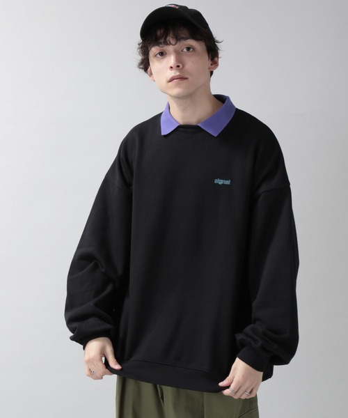 SIGNAL SPORTS(シグナルスポーツ)の「【SIGNAL SPORTS】裏毛スウェット/ワンポイント刺繍ポロシャツ(ポロシャツ・メンズ・ホワイト系その他/ブルー系その他/ブラック系その他・MEDIUM/LARGE)」の3枚目の写真