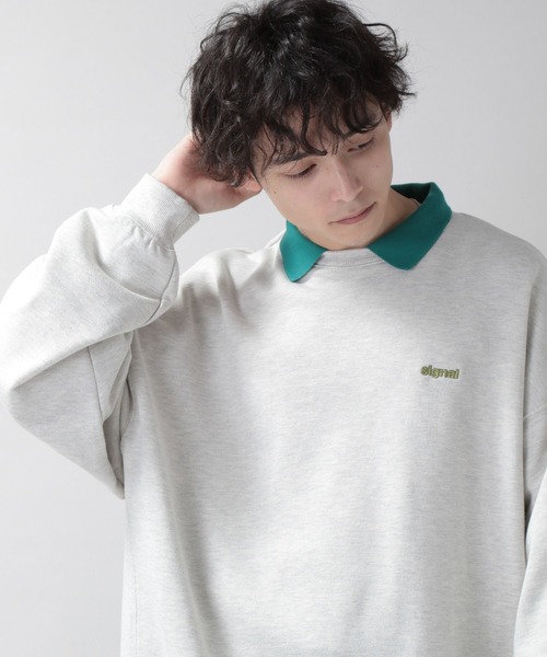 SIGNAL SPORTS(シグナルスポーツ)の「【SIGNAL SPORTS】裏毛スウェット/ワンポイント刺繍ポロシャツ(ポロシャツ・メンズ・ホワイト系その他/ブルー系その他/ブラック系その他・MEDIUM/LARGE)」の8枚目の写真