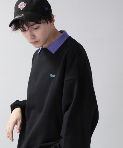 SIGNAL SPORTS(シグナルスポーツ)の「【SIGNAL SPORTS】裏毛スウェット/ワンポイント刺繍ポロシャツ(ポロシャツ・メンズ・ホワイト系その他/ブルー系その他/ブラック系その他・MEDIUM/LARGE)」の16枚目の写真