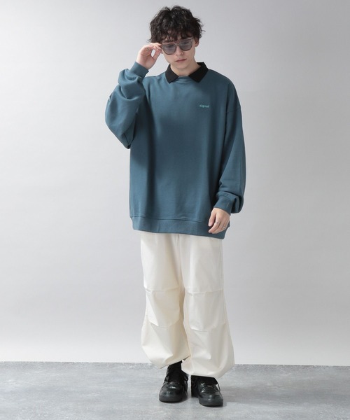 SIGNAL SPORTS(シグナルスポーツ)の「【SIGNAL SPORTS】裏毛スウェット/ワンポイント刺繍ポロシャツ(ポロシャツ・メンズ・ホワイト系その他/ブルー系その他/ブラック系その他・MEDIUM/LARGE)」の17枚目の写真