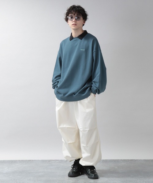 SIGNAL SPORTS(シグナルスポーツ)の「【SIGNAL SPORTS】裏毛スウェット/ワンポイント刺繍ポロシャツ(ポロシャツ・メンズ・ホワイト系その他/ブルー系その他/ブラック系その他・MEDIUM/LARGE)」の18枚目の写真