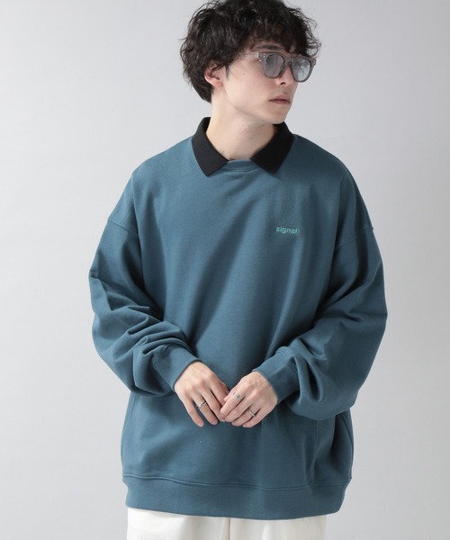 SIGNAL SPORTS(シグナルスポーツ)の「【SIGNAL SPORTS】裏毛スウェット/ワンポイント刺繍ポロシャツ(ポロシャツ・メンズ・ホワイト系その他/ブルー系その他/ブラック系その他・MEDIUM/LARGE)」の19枚目の写真