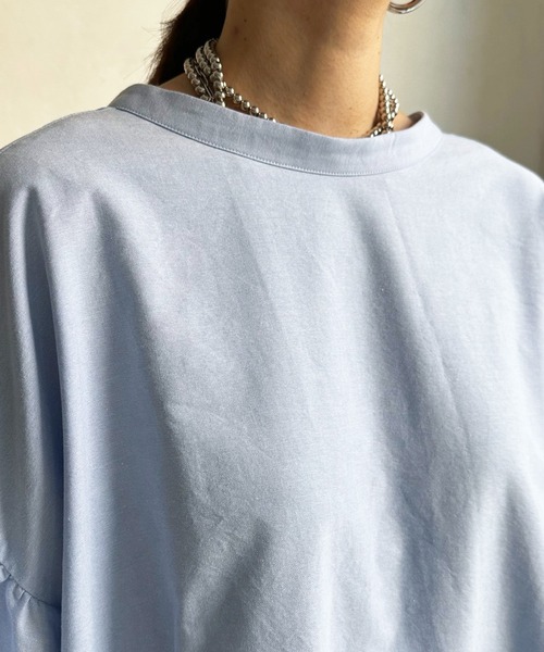 DouDou(ドゥドゥ)の「前後2WAYブラウス(シャツ/ブラウス・レディース・ホワイト/ライトグレー/ブルー・FREE)」の13枚目の写真