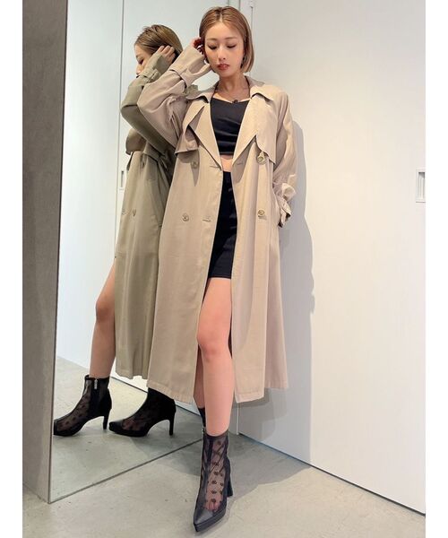 GYDA（ジェイダ）の「カシュクール ウエストOPENワンピース（ワンピース・レディース・ブラック/ベージュ・FREE）」の9枚目の写真