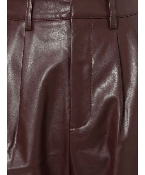 EVRIS(エヴリス)の「フェイクレザーワイドパンツ(その他パンツ・レディース・レッド/ブラック・SMALL/MEDIUM)」の12枚目の写真