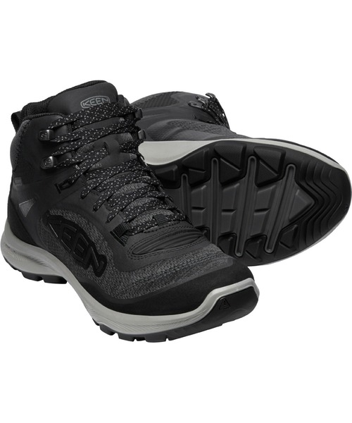 KEEN(キーン)の「TERRADORA FLEX MID WP / テラドーラ フレックス ミッド ウォータープルーフ / レディース 登山靴 トレッキングシューズ 防水(ブーツ・レディース・ブラック・23.5cm/22.5cm/24.5cm/24cm/25cm)」の6枚目の写真