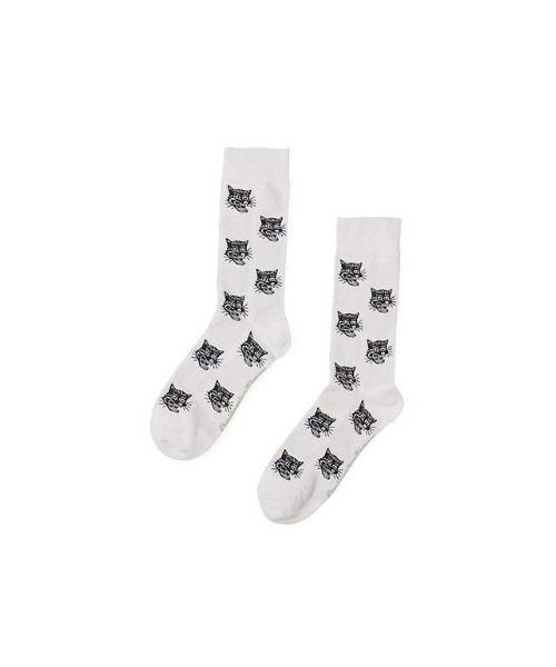 Onitsuka Tiger（オニツカタイガー）の「MIDDLE SOCKS / ミドルソックス（ソックス/靴下・レディース・グレー系その他/ホワイト系その他/ブラック系その他/ブラウン/ベージュ/ライトピンク/ライトグリーン/ブルーグリーン/グレー系その他2/ベージュ系その他/スモークピンク/グレー系その他3/ベージュ系その他2/パープル/ブラウン系/ネイビー/ホワイト系・S/M/L）」の2枚目の写真