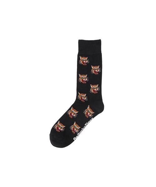 おしゃれ♪【Onitsuka Tiger】MIDDLE /ソックス/デザイン入り ギフトに最適☆onitsuka tiger MIDDLE SOCKS☆靴下 虎モチーフ