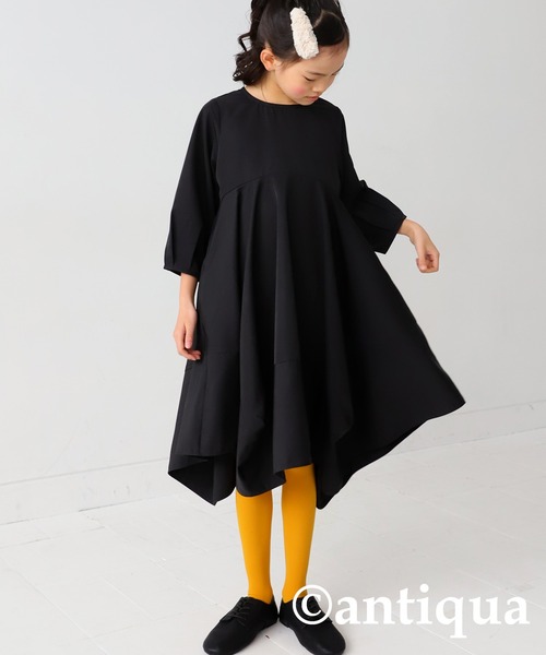 antiqua（アンティカ）の「3way付け襟デザインワンピース（ワンピース・キッズ・ブラック・130/140/150/160）」の16枚目の写真