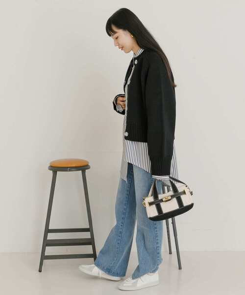 UR Lab.（アーバンリサーチラボ）の「ローゲージニットカーディガン（カーディガン/ボレロ・レディース・グレー/ブラック/ブルー系その他・FREE）」の10枚目の写真