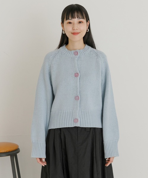 UR Lab.（アーバンリサーチラボ）の「ローゲージニットカーディガン（カーディガン/ボレロ・レディース・グレー/ブラック/ブルー系その他・FREE）」の17枚目の写真