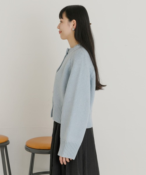 UR Lab.（アーバンリサーチラボ）の「ローゲージニットカーディガン（カーディガン/ボレロ・レディース・グレー/ブラック/ブルー系その他・FREE）」の18枚目の写真