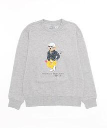 【かきさくめん】ラルフローレン ポロベア フリーススウェット ボーダーXL Polo ベア フリース ボクシー スウェットシャツ | POLO