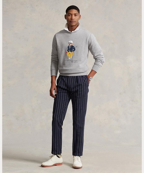 POLO GOLF RALPH LAUREN ポロベア スウェット S グレー 新品未使用ラルフローレンPOLOGOLF ポロベアグレースウェットS