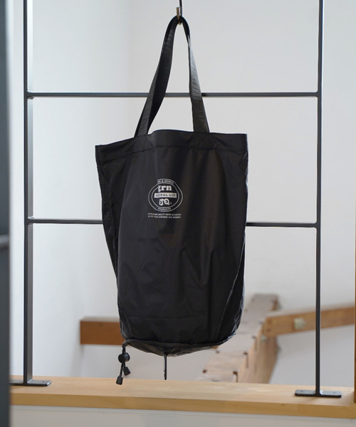 grn(ジーアールエヌ)の「【grn GENERAL LIFE/ジーアールエヌジェネラルライフ】CRUMBLE POCKETABLE BAG クランブルポケッタブルバッグ(トートバッグ・メンズ・ネイビー/オレンジ/ブラック/パープル・FREE)」の1枚目の写真