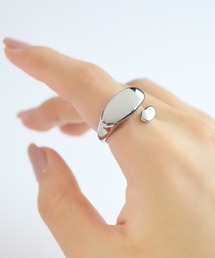 blackdia ocean | blackdia ocean アシンメトリープレートリング(リング)