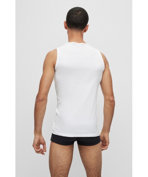 【セール】2パック HUGOロゴ ストレッチコットン アンダーウェア タンクトップ（インナーウェア/肌着）｜HUGO（ヒューゴ）