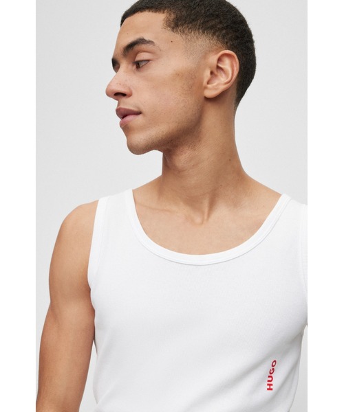 【セール】2パック HUGOロゴ ストレッチコットン アンダーウェア タンクトップ（インナーウェア/肌着）｜HUGO（ヒューゴ）