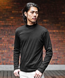 【JOKER】スムース生地ハイネック＆タートルネックインナー用ロンT 長袖カットソー メンズ 冬服 春服 Tシャツ