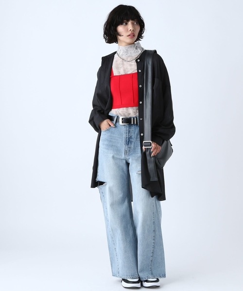 PAGEBOY(ページボーイ)の「シアトロルーズシャツ(シャツ/ブラウス・レディース・オフホワイト/ブラック/グレイッシュベージュ/グリーン・FREE)」の13枚目の写真