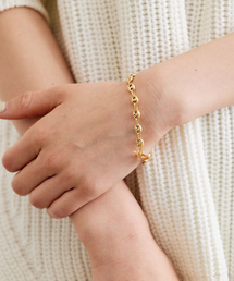 【SYMPATHY OF SOUL】Gu chain T bar ブレスレット（ゴールド）