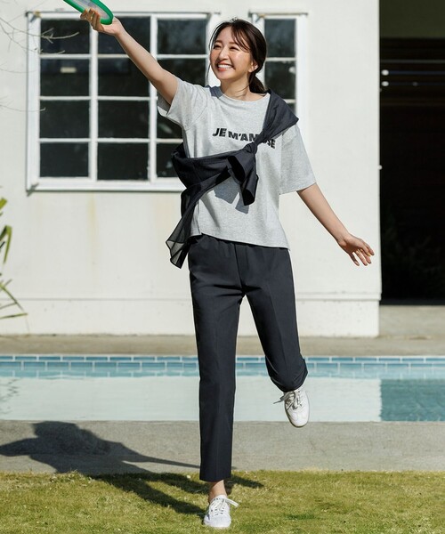 UNFILO(アンフィーロ)の「FINE MOVE テーパードパンツ(その他パンツ・レディース・カーキ系/グレー系/ブラック系/ライトイエロー系/ベージュ系/オレンジ系/ネイビー系/こしょう色系/ダルブルー系/ワイン系・X-SMALL/SMALL/LARGE/MEDIUM)」の12枚目の写真