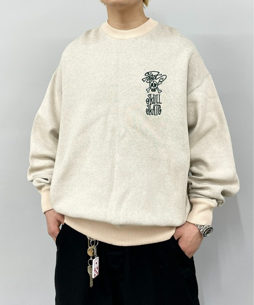 WHO'S WHO gallery(フーズフーギャラリー)の「COOPER FACTスカルニット(ニット/セーター・レディース・ライトグレー/サックスブルー/ネイビー/アイボリー・FREE)」の11枚目の写真