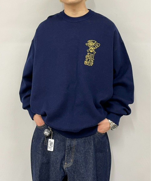 WHO'S WHO gallery(フーズフーギャラリー)の「COOPER FACTスカルニット(ニット/セーター・レディース・ライトグレー/サックスブルー/ネイビー/アイボリー・FREE)」の17枚目の写真